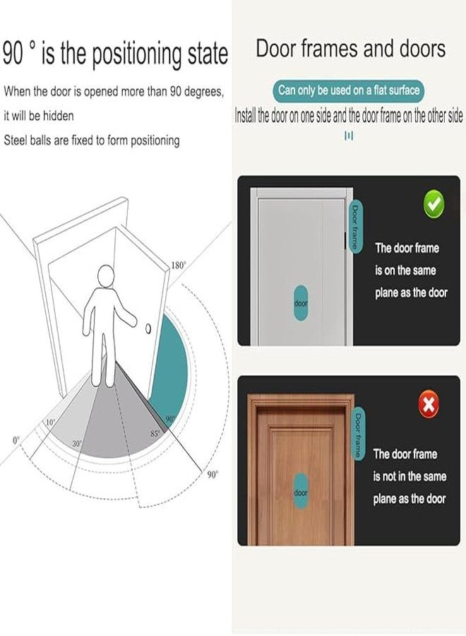 VishBin 3 in 1 Automatically Hidden Door Hinge Lock | Spring Door Closer | Easy to Install to Convert Hinged | Used for Home Doors-Kitchen Cabinet-Wooden Box-Closet | Metal | Pack of 1 (Silver) - Image 4